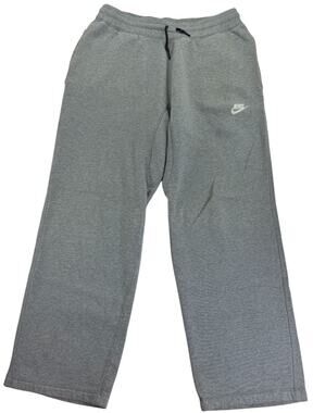 Nike Tech Sportswear Men's Medium Sweatpants Wide Leg Grey Fleece Joggers